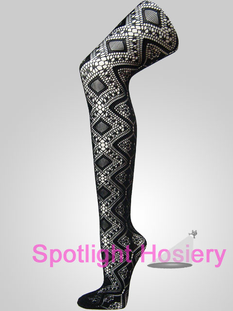 Nylon Stocking Thigh Highs with Diamonds Pattern Black stockings Wholesale Nylon Stocking Thigh Highs with Diamonds Pattern Black stockings Wholesale