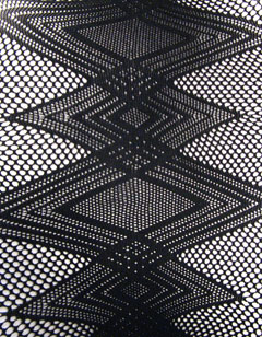nylon stocking black stockings diamond pattern on calf