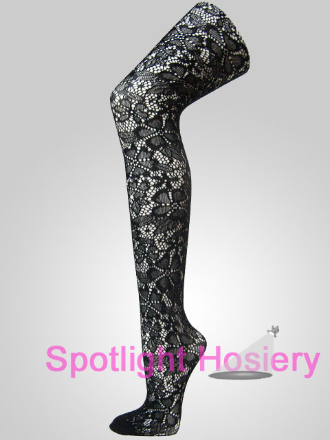 Black stockings Thigh Highs with Floral Pattern Nylon Stocking Wholesale Black stockings Thigh Highs with Floral Pattern Nylon Stocking Wholesale
